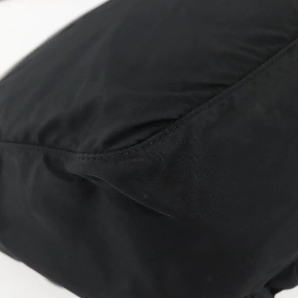 PRADA Chain Shoulder Bag Nylon Black Silver Auth 142007 - Picture 5 of 16